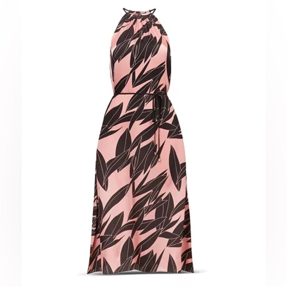 Ted Baker Leahla Sour Cherry Halter Midi Dress viscose summer print 4 TED- 10 US